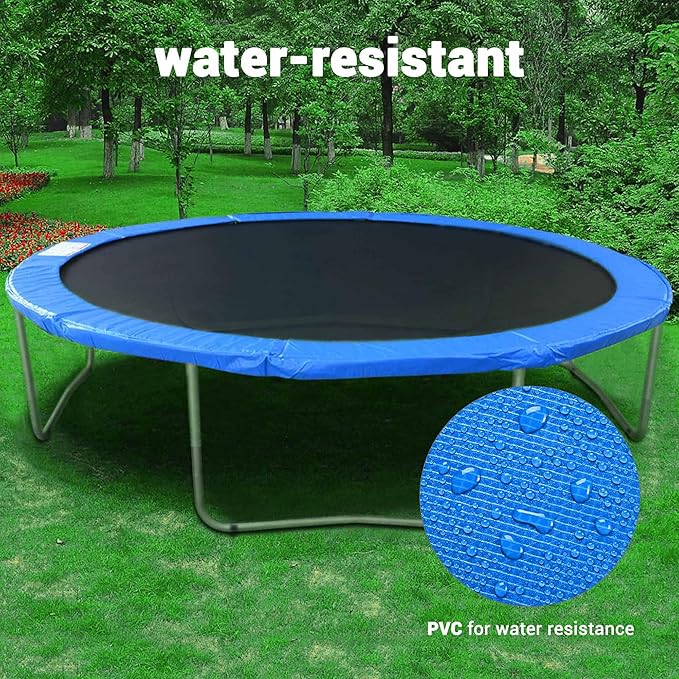 AW 12/13/14/15FT Trampoline Spring Cover Replacement Trampoline Safety Pad Trampoline Accessories, UV-Resistant, PVC EPE Foam Protection Blue/Multicolor/Green