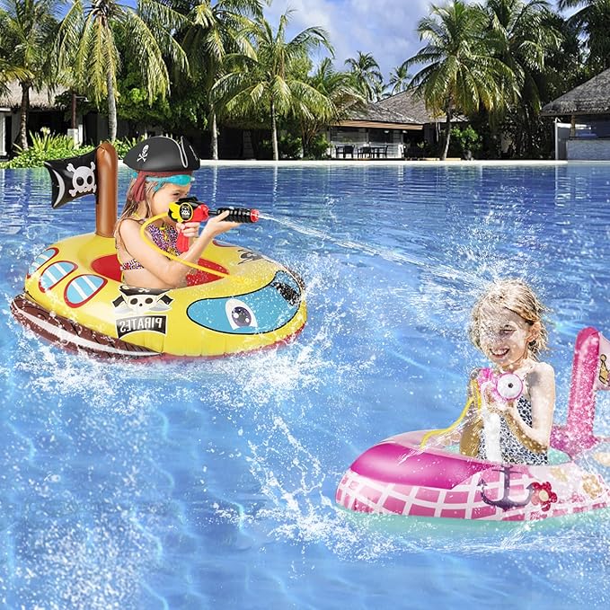 10Leccion Kids Pool Floats for Toddlers Ages 3-8, Fun Summer Water Toys