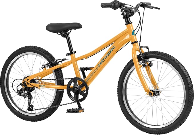 Retrospec Dart 20 & 24 Inch Kids Bike - 7-Speed Hybrid Bicycle for Ages 6-11 with 29in All-Season Tires & Shock Absorption - Adjustable Height Youth Bike with V-Brakes & Smooth Gear Shifting