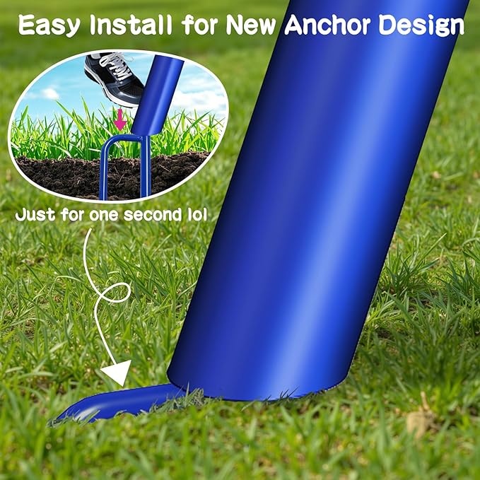 Waterproof 50-Inch Saucer Swing with Frame, 600 lbs Heavy-Duty Metal A-Frame for Outdoor Use, Stabilizer & Large Swing Range Design with Easy Assemble Swing Sets for Backyard for Kids & Adults