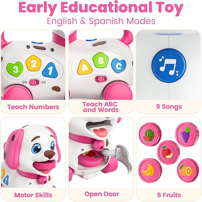 Puppy Toy for 1 Year Old Girl Gift, Musical Baby Toy 6-12-18 Month, First Birthday Gifts for 1 Year Old Girl Boy, Educational Infant Toys for 7 8 9 10-12 Month