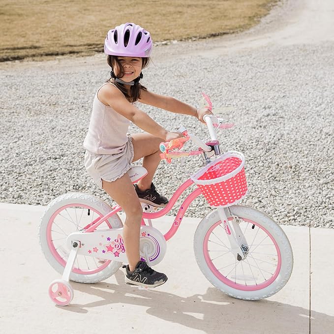 RoyalBaby Girls Bike Classic & EZ Kids Bike, Balance and Pedal Bicycle, 12 14 16 18 20 Inch Toddlers to Big Kids 3-10 Years