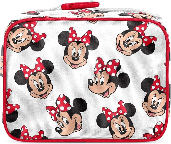Simple Modern Disney Kids Lunch Box for School | Reusable Insulated Lunch Bag for Toddler, Girl, and Boy | Meal Containers with Exterior & Interior Pockets | Hadley Collection | Minnie Mouse Fun