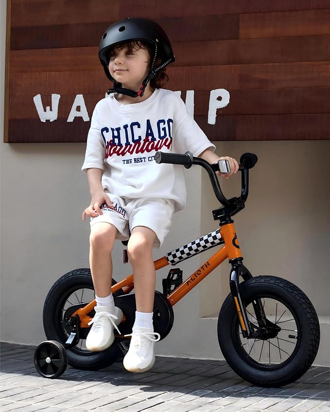 12 14 16 20 Inch Kids Bike BMX Style Bicycle with Training Wheels for 2-14 Years Old Toddlers Boys Girls Coaster Brake Multiple Colors
