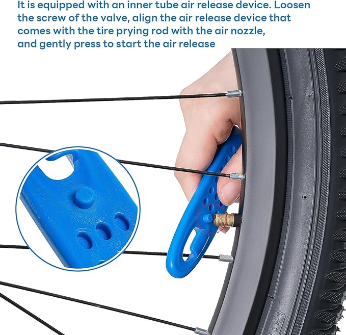 YunSCM 2-Pcs Ultra Strong Plastic Steel Bike Tire Levers, Thickened and Widened Bicycle Tire Levers,Bike tire Replacement Tool,(Blue) Tire Removal Tool for Road Mountain Bike Tires(G231)