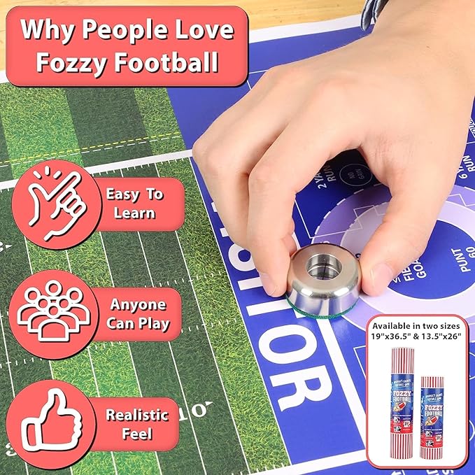 – Tabletop Football Game & Board Game – Indoor/Outdoor Shuffleboard-Style Football