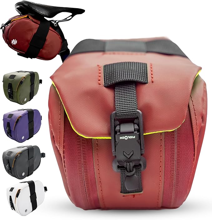 Lumiere & Co. Bike Seat Bag, Bike Saddle Bag, Saddle Bag Bicycle, Bicycle Saddle Bag, Bike Bag Under Seat, Saddle Bag, Bike Saddle Bags, Small Bike Bag - Maximus