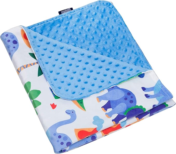 Wildkin Plush Baby Blanket – Soft & Cozy Comfort, Ideal for Toddlers, Travel & Daycare - Dinosaur Land