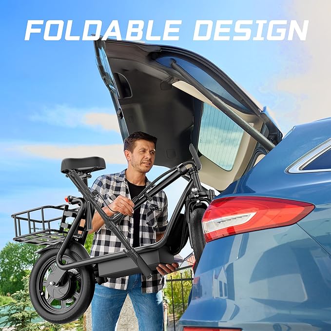 Electric Scooter for Adults- 8.5"/10''/14'' Tires, Up to 19/22MPH by 350W/500W Motor, Max 12/21/23/27/62Miles Long-Range Foldable Commuting Adults Scooter with Double Braking System and App