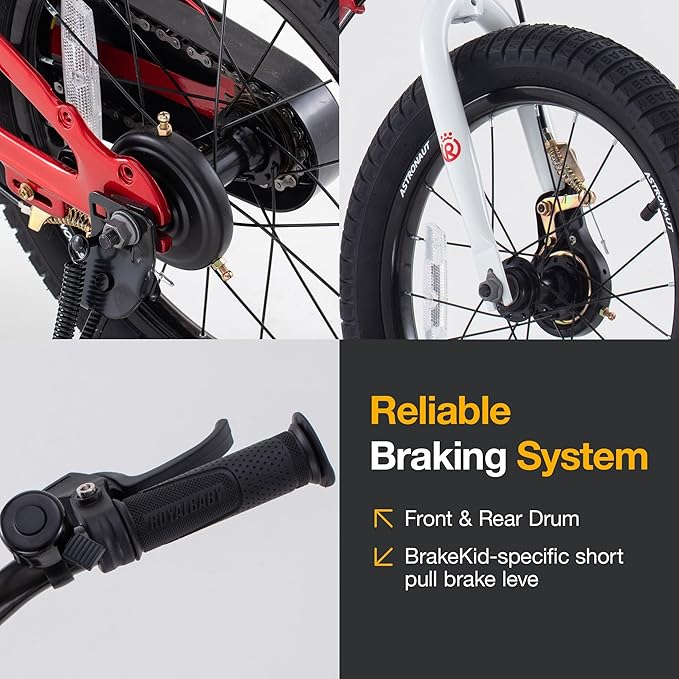 RoyalBaby Magnesium Kids Bike Lightweight Alloy Children Sport Bicycle 14/16/18 Inch Wheel for Boys Girls Ages 3+ Years