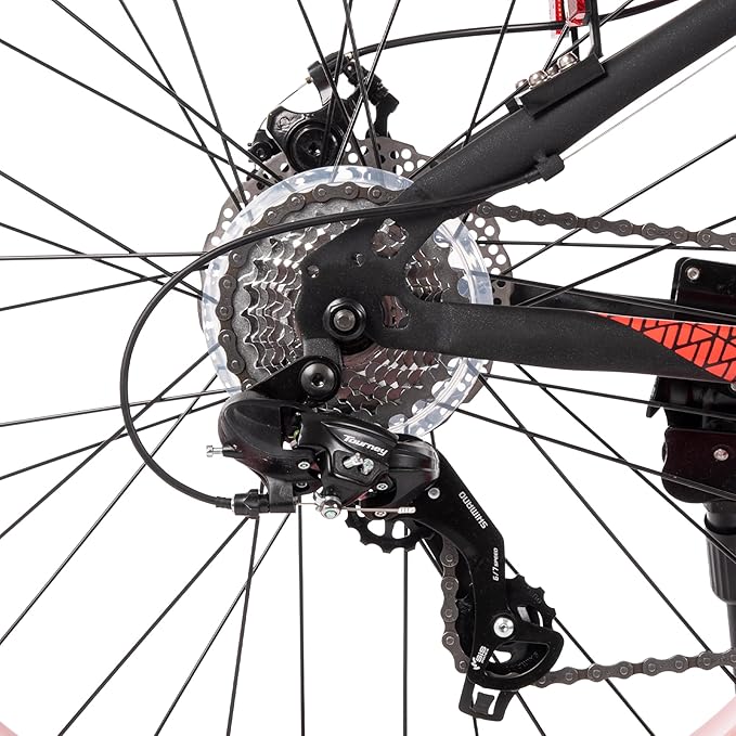 Huffy Mountain Bikes for Men, 26/27.5 Inch Sizes, Multiple Speeds, Suspension Available, Fat Tire Option, Sleek Graphics, Disc Brakes Available, Adjustable Comfort Saddle, Durable, Multiple Colors