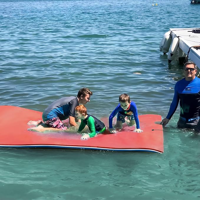 Lily Pad Floating Mat, 7/9/12/18 FT Floating Mat, Pool Float for Water Recreation, Floating Water Mat, 3-Layer Tear-Resistant XPE Foam for Boat, Beach, Ocean, Pool,Lake