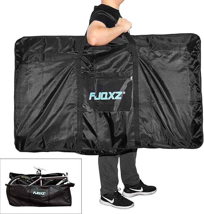 HUNTVP Bike Travel Bag Bicycle Transport Carrying Case with a Carry Bag for 26-29inch Folding Bike Foldaway Bicycle