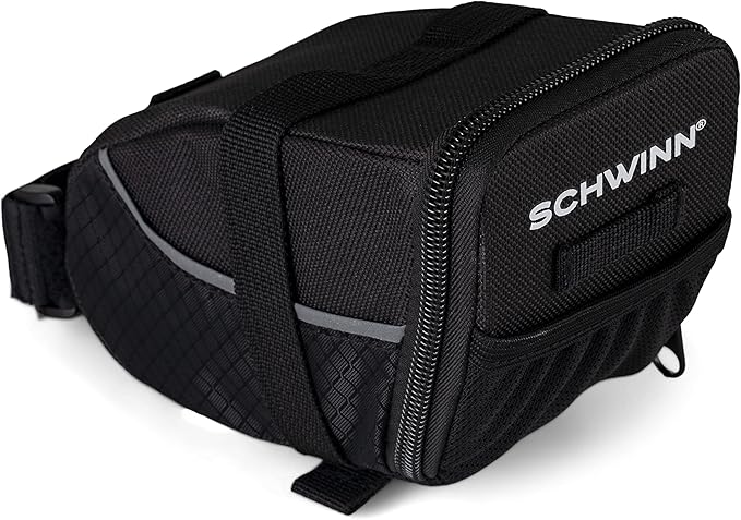 Schwinn Bike Bag, Pannier and Storage, Easy to Attach, Hold Cell Phones, Snacks, Wallet, Mounted Bicycle Accessories