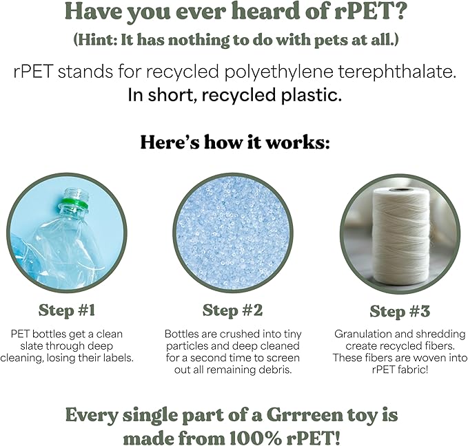 Dog Toys | Plush Toy Elephant Stuffed Animal for Dogs | Eco Friendly Toy - Easy to Clean and Made from Non Toxic Materials