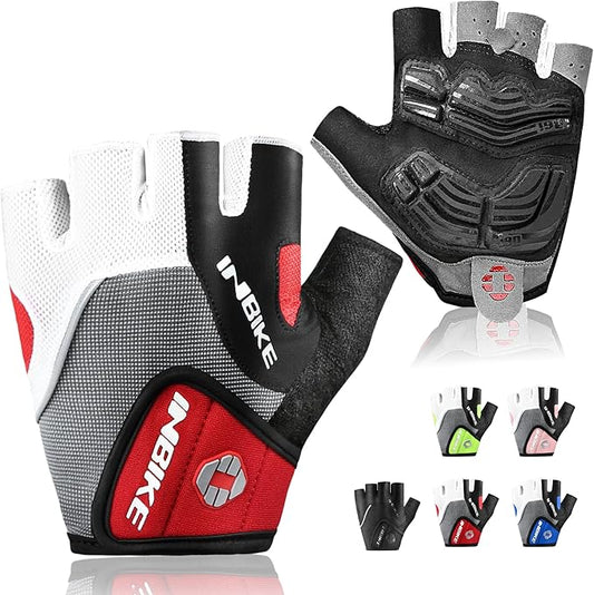 INBIKE 5mm Padded Half Finger Bike Bicycle Cycling Gloves