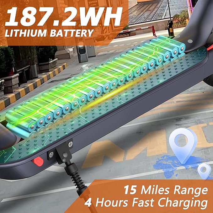 10/8.5" E Scooter for Adults 19-22 MPH Sport Escooter 350W/500W Motor, Electric Scooter 15-22 Miles Range, Bearing 265 LBS/APP Control,with Seat Parent ASIN: B0FHB4G2WQ