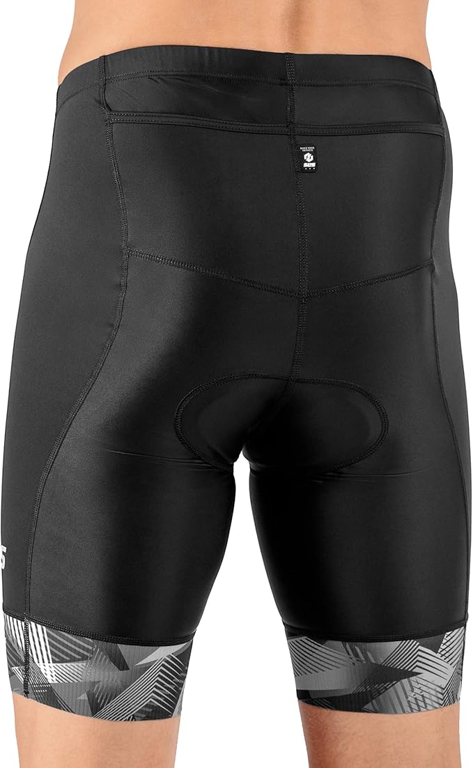 SLS3 Triathlon Shorts - Men's Padded Tri Shorts with 2 Pockets, Medium Compression