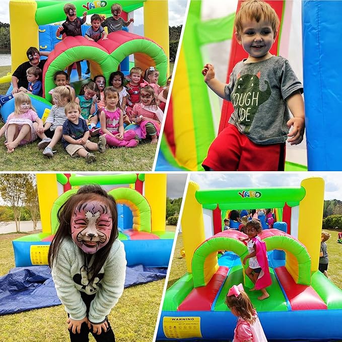 YARD Bounce House for Big Kids 5-12, 21.3'x9.2'x7.9' Inflatable Obstacle Course Bouncy Castle with Large Slide for Ages 3-6,8-12, Jump House with 750w Blower for Outdoor Party
