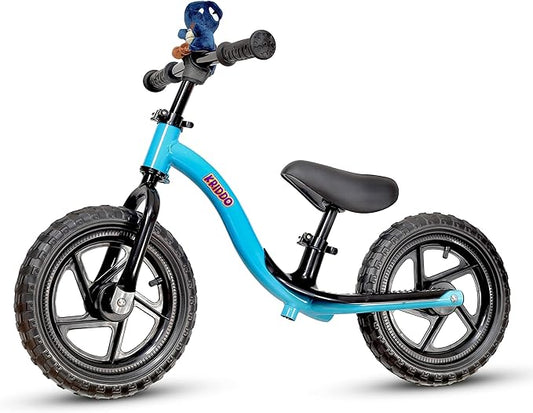 KRIDDO Toddler Balance Bike 2 Year Old, Age 24 Months to 5 Years Old, Early Learning Interactive Push Bicycle with Steady Balancing, Gift Bike for 2-5 Boys Girls, Blue