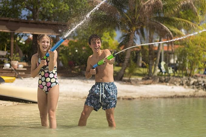 Stream Machine Water Gun Launcher - Single Barrel Water Blaster - Squirt Gun for Outdoor Games - Swimming Pool Toys (Colors Vary)