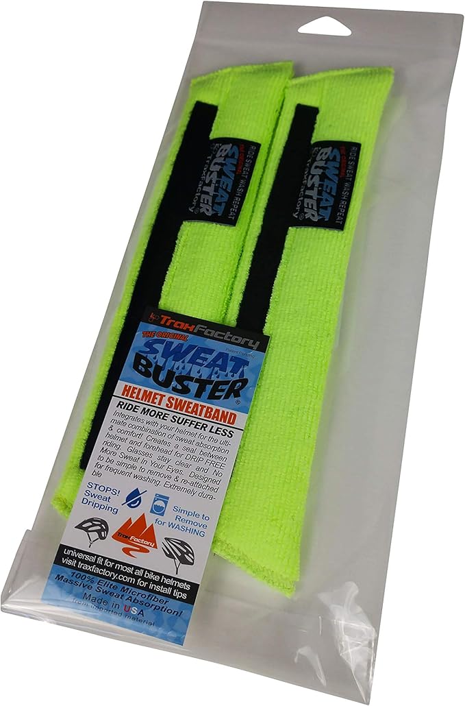 Bike Helmet Sweatband – Stops Sweat Dripping, Keeps You Cooler, Premium Comfort, Simple Helmet Integration & Quick Removal for Washing. Mountain Biking, Road Biking or Any Cycling.