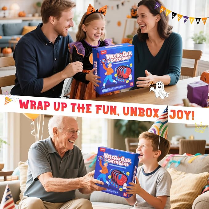 JoyCat Toss and Catch Ball Game Set,Kids Toddler Baseball Glove,Beach Yard Games,Sports&Outdoor Kids Toys,Birthday for 3 4 5 6 7 8 9 10+Year Old Boys Girls