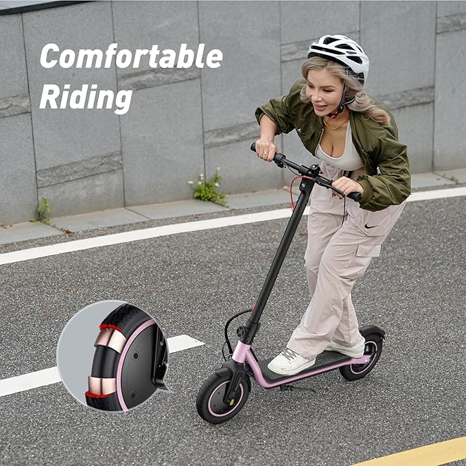 Electric Scooter, 650W/500W/350W Powerful Motor, 22/18 MPH Top Speed, 23/21 Miles Long Range, 10"/8.5" Pneumatic Tires, Smart App, UL Certified Foldable Commuting Electric Scooter for Adults and Teens