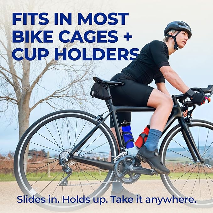 Rolling Sands USA Made 24 oz Sports Squeeze Water Bottles, 8 Pack, BPA-Free, Easy Drink One Way Flow Valve, Fits Most Bike Cages, Dishwasher Safe, Durable, Reusable and Lightweight, Clear Frost