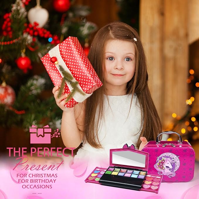 Kids Makeup Sets for Girls - Kids Makeup for Girls, Maquillaje para Niñas, Play Make Up Kit, Best Toys for Little Girl,Princess Toddler Kid Stuff, Ages3-12Year Old Girl Birthday Gifts