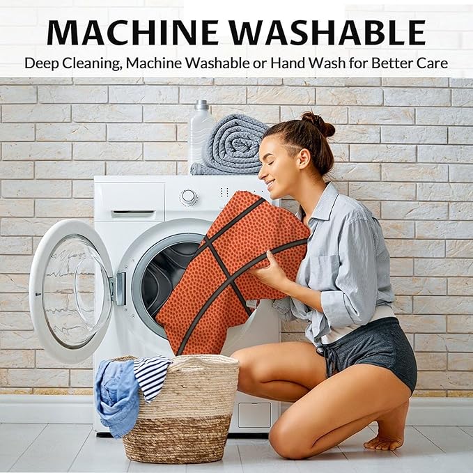 Basketball Gifts for Boys 12-14, Sports Throw Blanket for Basketball Lover Kids, 50x40 Soft Fuzzy Inches Blankets for Couch Sofa Bed, Funny Basketball Decor for Home