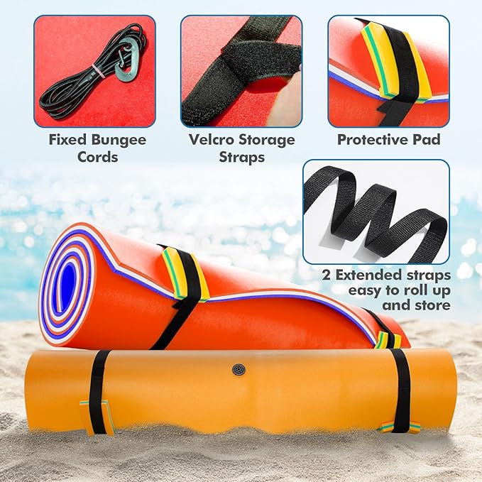 Lily Pad Floating Mat, 7/9/12/18 FT Floating Mat, Pool Float for Water Recreation, Floating Water Mat, 3-Layer Tear-Resistant XPE Foam for Boat, Beach, Ocean, Pool,Lake