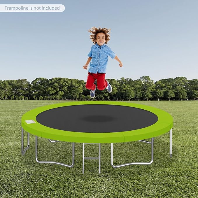 Eapmic Trampoline Pad Replacement, Trampoline Safety Pad, Spring Cover for 8ft 10ft 12ft 14ft 15ft 16ft Round Trampoline with Waterproof Foam Padding, Universal Trampoline Accessories