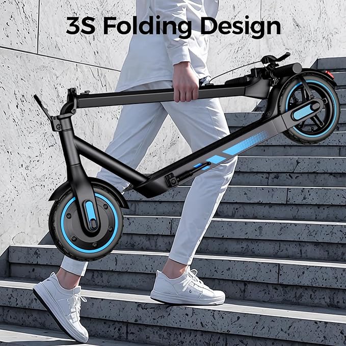 Electric Scooter for Adults, 19/25 Mph Max Speed, 21/25/35 Miles Range,350/500/600W APP Control E-Scooter with 8.5"/10" Inflatable tire, Foldable Escooter with App Control, UL 2272 Certified