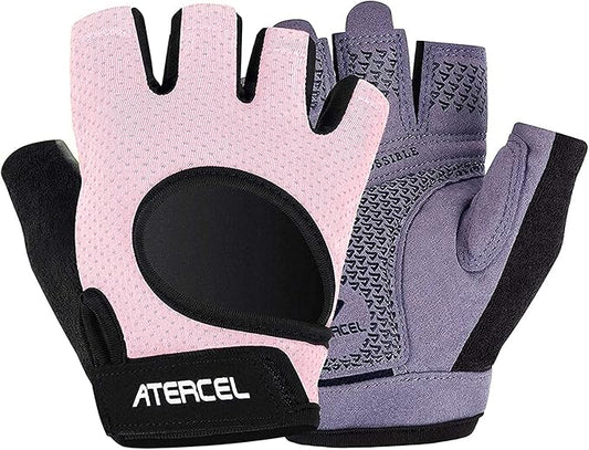 ATERCEL Weight Lifting Gloves Full Palm Protection, Workout Gloves for Gym, Cycling, Exercise, Breathable, Super Lightweight for Mens and Women