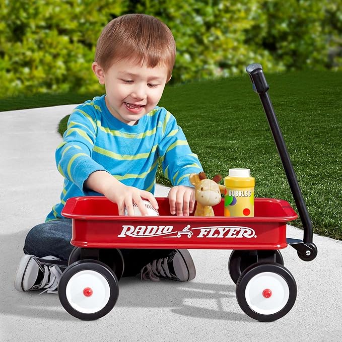 Radio Flyer 16.5 Inch Kids Wagon, Toy Wagon for Kids, Rolling Cart, Carts with Wheels, for Ages 1.5+ Years