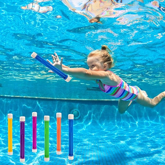 Underwater Pool Toys for Kids Ages 4-8, Summer Training Swim Pool Diving Toys Gift Set, Swimming Pool Toys for Kids Ages 8-12 for Fun Water Toys Games
