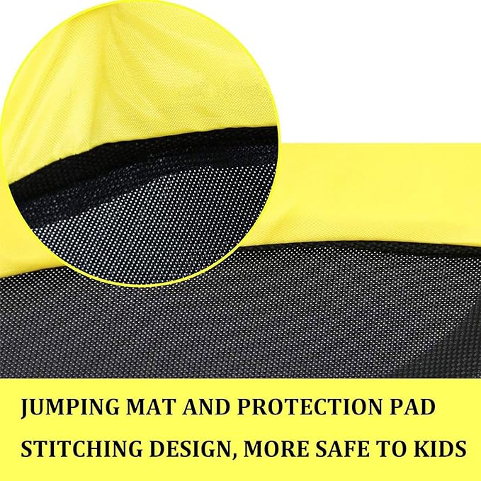 LANGXUN 60" Trampoline for Kids, 5ft Toddler Mini 6-in-1 Trampoline Indoor Outdoor with Swing, Basketball Hoop, Dart Board, Rings, Christmas Toys Birthday Gifts for Girls Boys