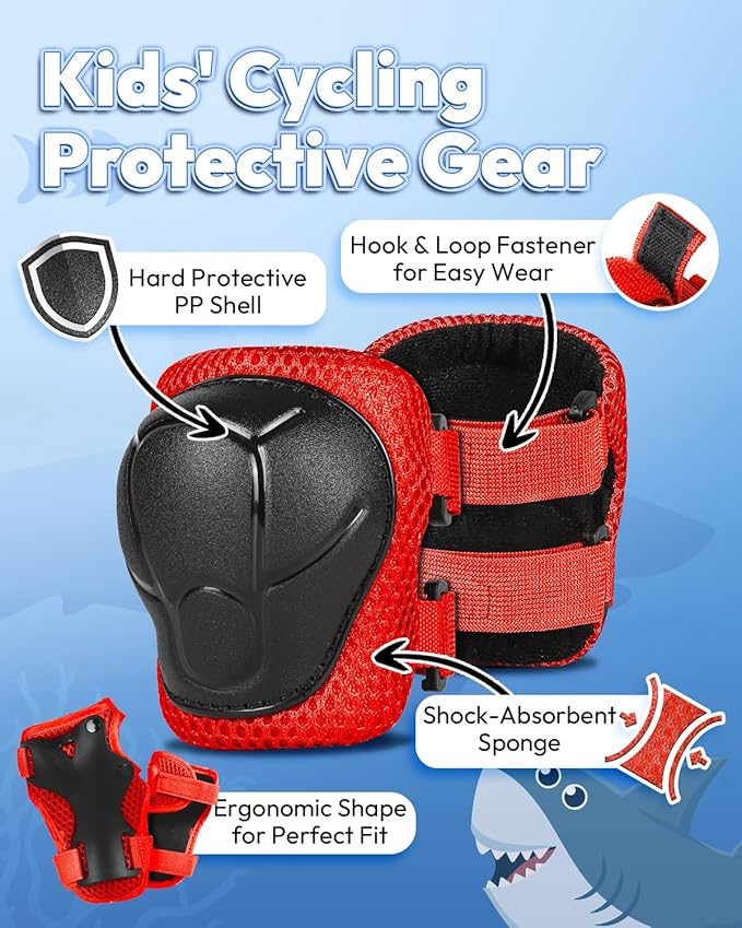 Bike Helmet for Kids 3-5-8 Toddler Bike Helmet Animal 3D Cartoon Boys Girls Safety Adjustable Kids Helmet and Pads Set for Cycling Scooter Skateboard