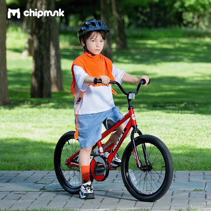 Chipmunk Kids Bike Toddlers 12 14 16 18 Inch Wheel Bicycle Beginners Boys Girls Ages 3-11 Years, Multiple Color Options