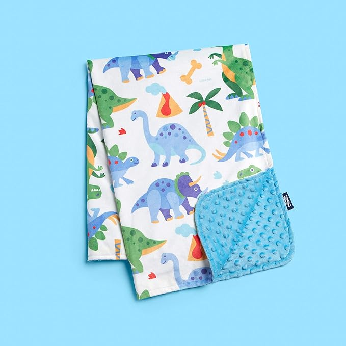 Wildkin Plush Baby Blanket – Soft & Cozy Comfort, Ideal for Toddlers, Travel & Daycare - Dinosaur Land