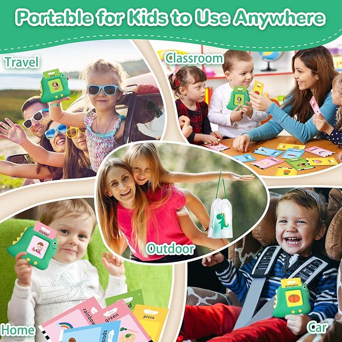 Toddler Toys Talking Flash Cards with 510 Sight Words, Montessori Learning Toys for Toddler 1-3 2-4, Autism Sensory Speech Therapy for Boys Girls 2 3 4 5 6 Year Old Kids Gifts