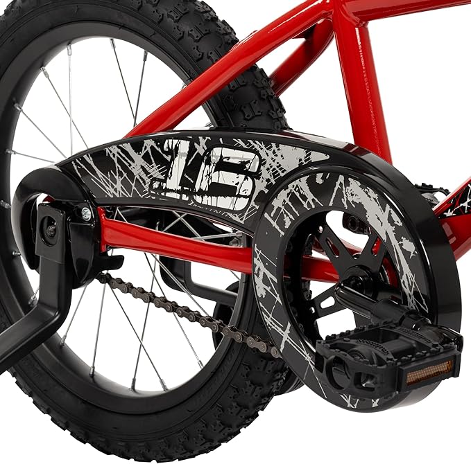 Huffy Upshot 12/16/20 Inch Boys' Bike for Kids, Ages 3+ Years Old, Multiple Color Options, Removable Training Wheels (12" and 16" Only), BMX Design, Designed for Growth, Durable, Easy Assembly