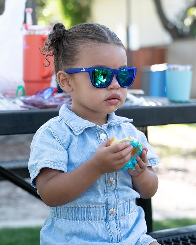 Sunnies Shades Kids Sunglasses, Toddler Sunglasses - Polarized UVA and UVB Protection, Anti-Slip Frame for kids.