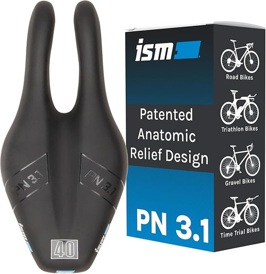ISM PN Series Padded Road Bike Saddle - Professionally Designed Noseless Bicycle Seat for Road, Time Trial, Triathlon, and Gravel Bikes - Performance Road Bike Seat for Reduced Numbness
