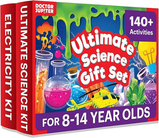 Doctor Jupiter Ultimate Science Gift Set of Science Kit, Electricity Kit for Kids Age 8-12 | Birthday Gifts for Boys & Girls of 8,9,10,11,12,13,14 Year Olds | STEM Learning & Education Toys