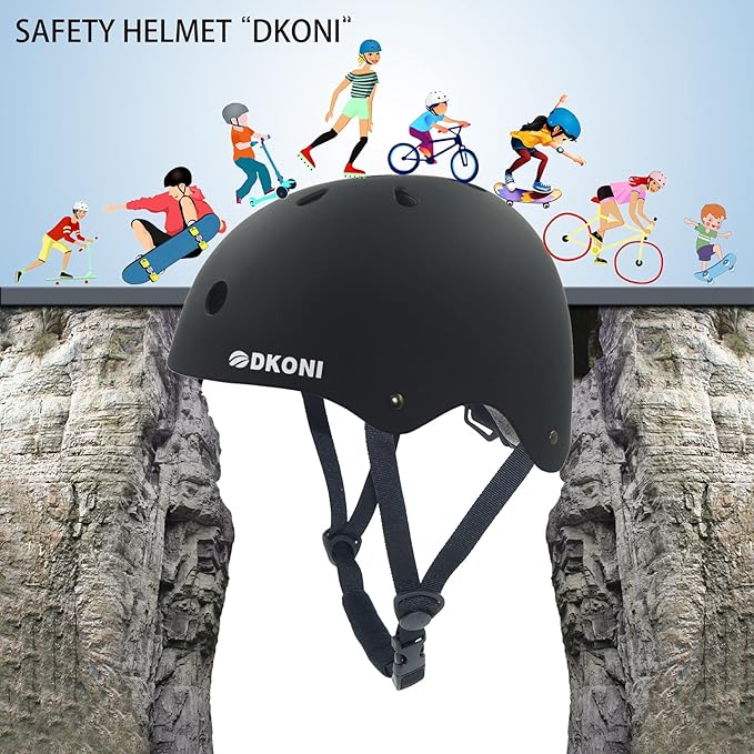 Kids Bike Helmet, Adjustable and Multi-Sport, from Toddler to Youth, 3 Sizes