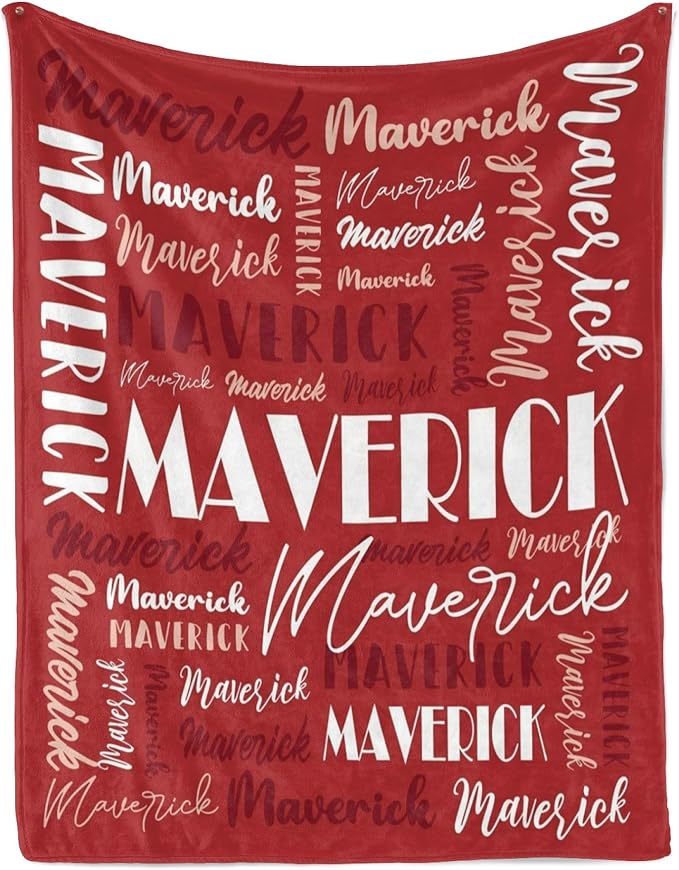 Name Blanket Personalized Blanket for Adult Kids Flannel Customize Throw Blanket Custom (Color 16, 60 x 80 Inches)
