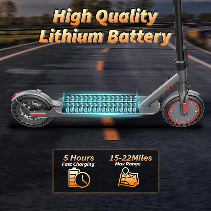 Electric Scooter Adults, Powerful 350W E-Scooter, Max 19 Mph & 15-19 Miles Range Scooters, Folding Scooters with 8.5" Solid Tires, Commuting Scooter Kick Scooter with APP Control (Seats Optional)