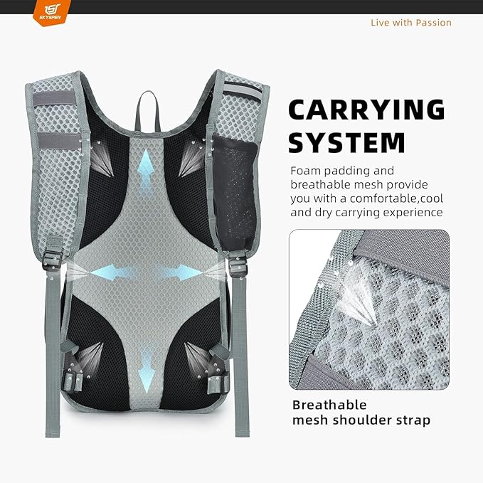 SKYSPER Small Hiking Backpack - 25L Travel Daypack Lightweight Bag Water Resistant Hiking Backpacks for Women Men